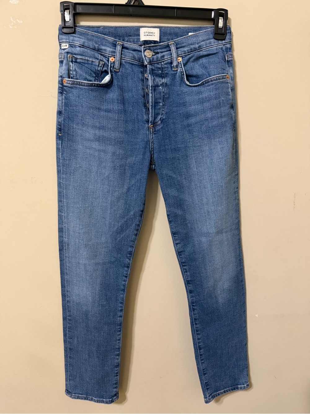 Citizens Of Humanity Emerson 24 Skinny Jeans Medium Blue nwot button fly vintage